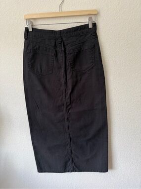 H&M Black Pencil Denim Skirt